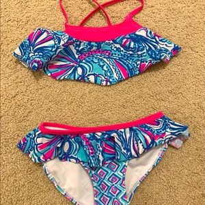 Lilly Pulitzer girls swimsuit.